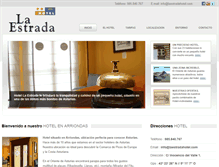 Tablet Screenshot of laestradahotel.com
